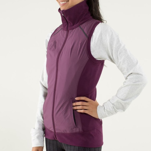 Lululemon Won't Stop Vest Plum Size 4 Rulu - Picture 5 of 8